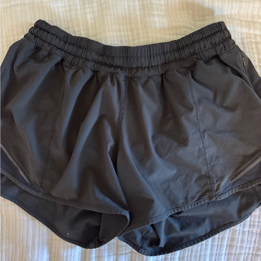 Lululemon Athletica Black Athletic Shorts Lightweight Moisture-Wicking